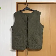 Kastane キルティングベスト オリーブ