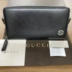 新品同様‼️グッチ　GUCCI 財布　長財布　シェリーライン　ラウンドファスナー