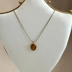 カメオ ネックレス　ゴールド