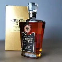サントリー クレスト12年 750ml 黒キャップ 箱付 未開栓 古酒 旧ボトル サントリー クレスト12年 750ml 黒キャップ 箱付 未開栓 古酒 旧ボトル