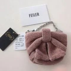 新品未使用　FEILER　フェイラー メニーリボンズ リボンポーチ ピンク