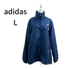 【adidas 西ドイツ製ナイロンジャケットL80sヴィンテージ広田刺繍有り】