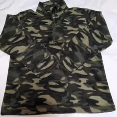 迷彩柄 ハーフジップ フリース トレーナー