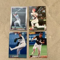 2001カルビー　プロ野球チップスカード　４枚セット　イチロー