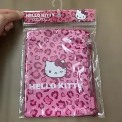 新品　ハローキティ ヒョウ柄ポーチ