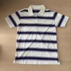 NIKE GOLF ポロシャツ ボーダー柄 Mサイズのサムネイル