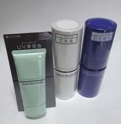 未使用】KNOWLEDGE ナレッジ 美白化粧水・乳液・ケアクリームセット 
