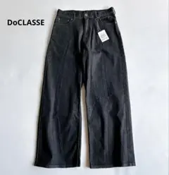 ★新品★ ドゥクラッセ　甘撚りクールデニム　ワイドストレート　ブラック　11