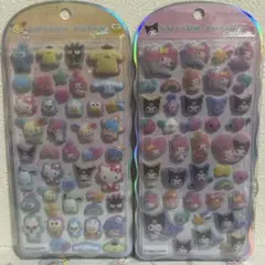 国内正規品 コットンパフィーシール サンリオ ウサハナ コロクリ クロミ