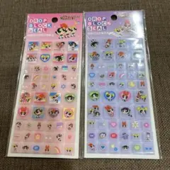 パワーパフガールズ　ドロップブロックシール　タイルシール　2枚セット