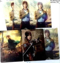 進撃ミュ　ランダムクリアカード　サシャ・ブラウス　3種・6枚セット　(星波さん)