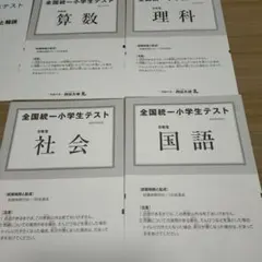 貴重⭐️全国統一小学生テスト 5年生11月実施（決勝大会問題付き☆）計２回分 全国統一小学生テスト5年生決勝大会2セット分 2024年6月全国