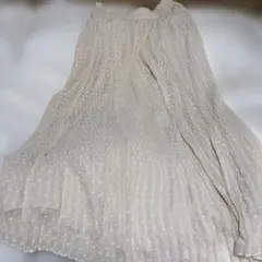ロングスカート　オフホワイトのサムネイル