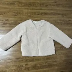 mamaraku ボアジャケット 薄ピンク