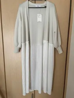 Discoat フリーサイズ 長袖プリーツワンピース