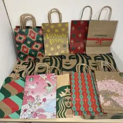 スターバックス ショップ袋 100枚 まとめ 柄Ver.あり