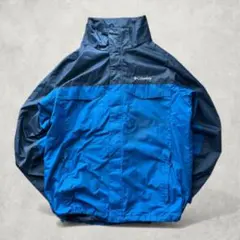Columbia マウンテンパーカー L ブルー×ネイビー インターチェンジ対応