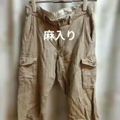 ikka カーゴパンツ ベージュ Sのサムネイル