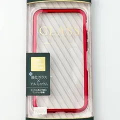 激安セール！iPhone11Pro 保護ガラス アルミ ケース 透明 赤 高品質