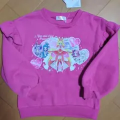 キミとアイドルプリキュア 裏起毛 トレーナー 120cm ピンク しまむら