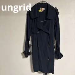Ungrid ネイビー スプリングコート トレンチコート ネイビー M