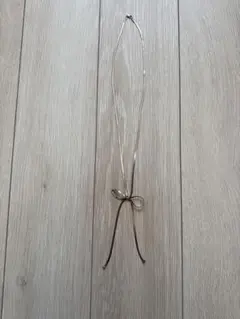 ゴールド　リボン型 ネックレス