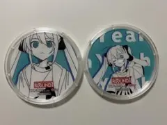 ROUND1 ラウンドワン 初音ミクコラボコースター2個セット