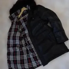 バーバリーブラックレーベル　3ＷＡＹ　ダウンコート　黒　Ｌ