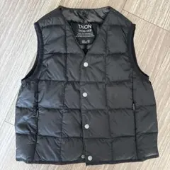 TAION ブラック ダウンベスト 100