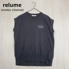 ◆ JOURNAL STANDARD relume ロゴ ノースリーブ Tシャツ