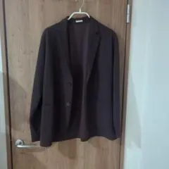 GUブラウンテーラードジャケット