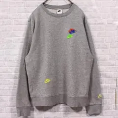 NIKE マルチ スウォッシュロゴ刺繍 スウェット トレーナー ナイキ M