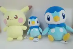 ポケモン＆ピース めちゃもふぐっとぬいぐるみ ポッチャマ2体＆ピカチュウ1体