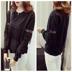 【大特価】大きいサイズ☆カットデザイン/トレーナー/トップス