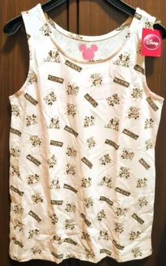 ディズニー ミッキー&ミニーイラスト レディースタンクトップ