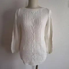 UNITED ARROWS Greenlabel 白 ニットセーター 長袖