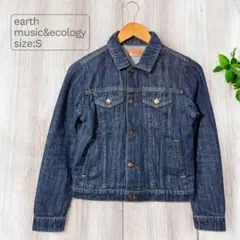 earth music&ecologyデニムジャケット ワンウォッシュ　Sサイズ