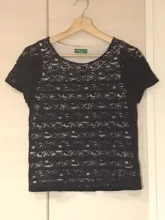 花柄レース★ボーダーTシャツ★earth music&ecology★値下げ