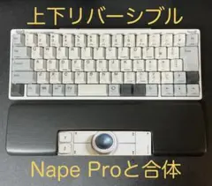 REALFORCE R4対応 厚さ20ミリのパームレスト マットブラック3分ツヤ