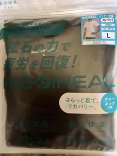 MEDIHEAL 『インナー半袖 』クルーネック ブラックLサイズのサムネイル