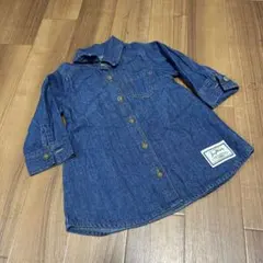 子供服　80cm　デニムシャツ　薄手　羽織　重ね着