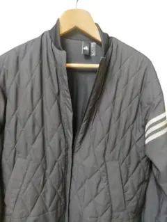 【オススメ】adidas グレー キルティングジャンパー