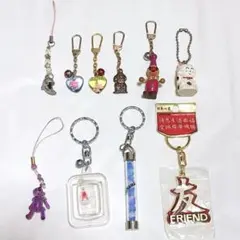 ご当地・キャラクターキーホルダー 10個セット まとめ売り レトロ