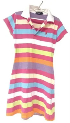 【美品】ラルフローレン ワンピース 120 ボーダー 半袖 夏 女の子