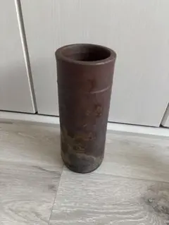 備前焼 花瓶 筒型