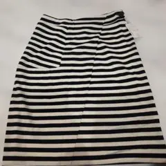 alicia PAGEBOY 黒白ストライプタイトスカート F新品未使用品タグ付