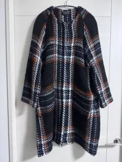【お値下げ】John Branigan ニットコート　カーディガン　チェック柄