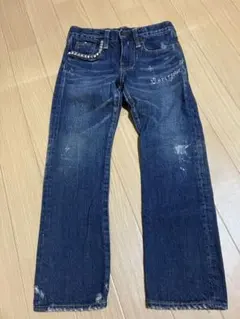 ヒステリックグラマー ヒスミニ ダメージジーンズ デニムパンツ 110cm