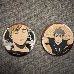 ハイキュー!! 缶バッジ 2点セット 宮治　宮侑