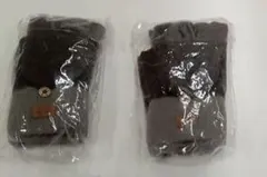 2個　　ニット手袋 ブラック　中華ロゴ入りの為割引のサムネイル